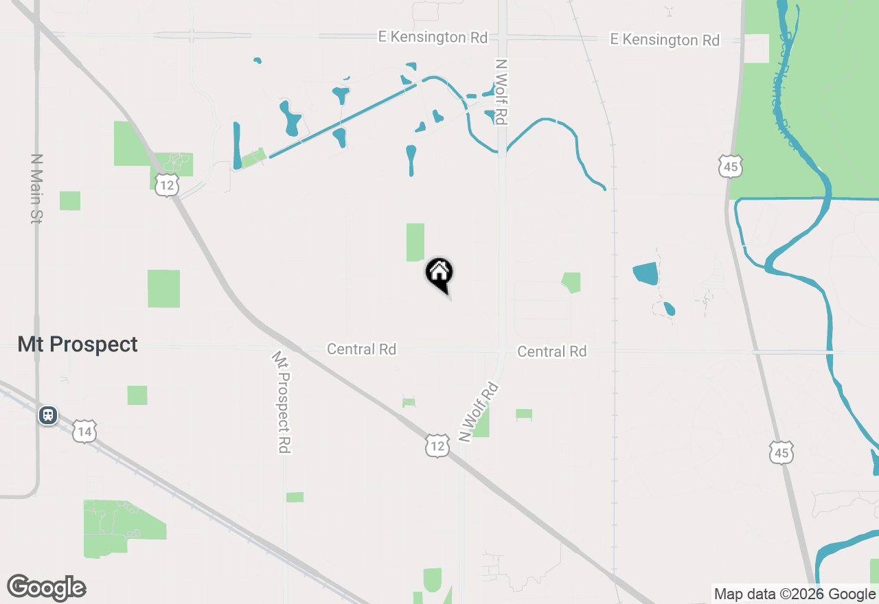 Map of 1430 E Emmerson Lane, Mount Prospect, IL 60056