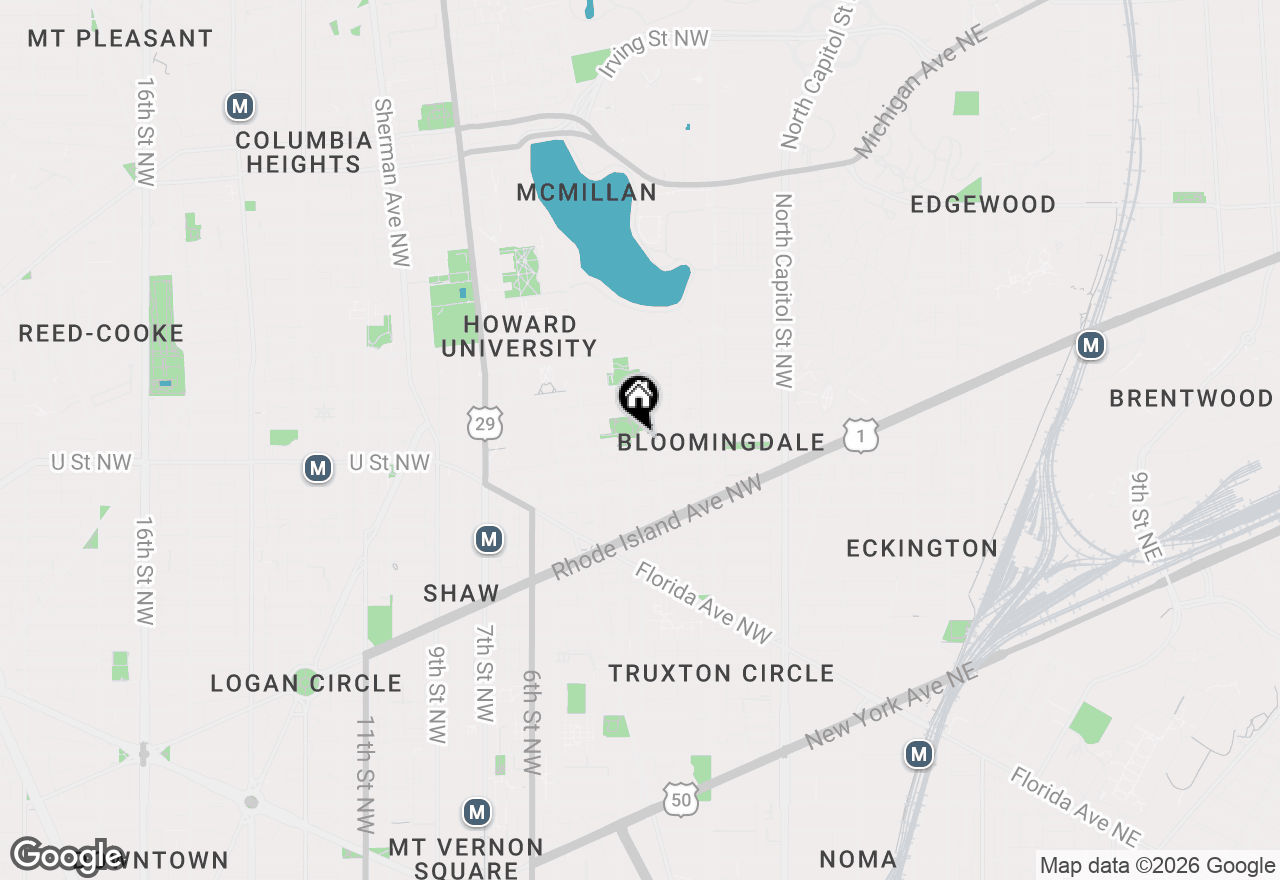 Map of 229 Elm Street Nw, Washington, DC 20001