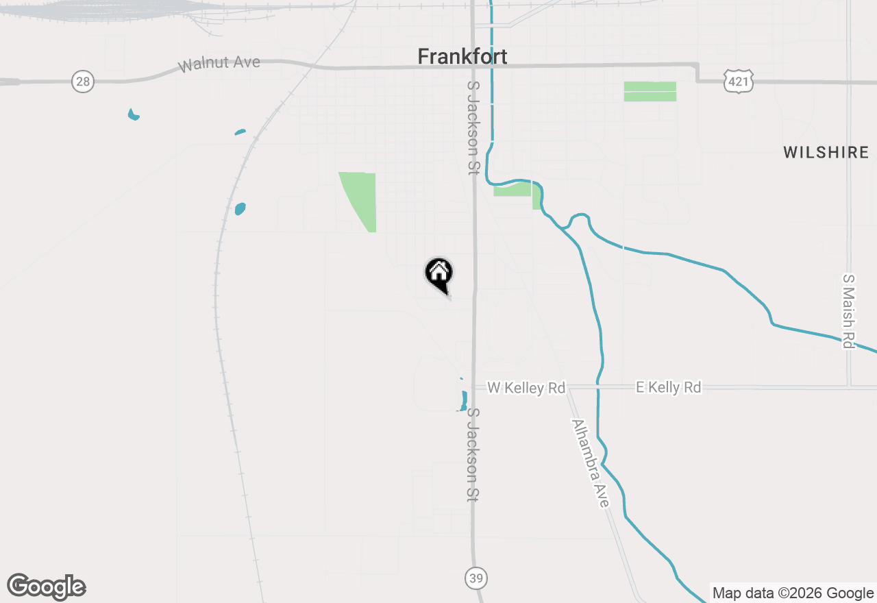 Map of 59 W White Street, Frankfort, IN 46071