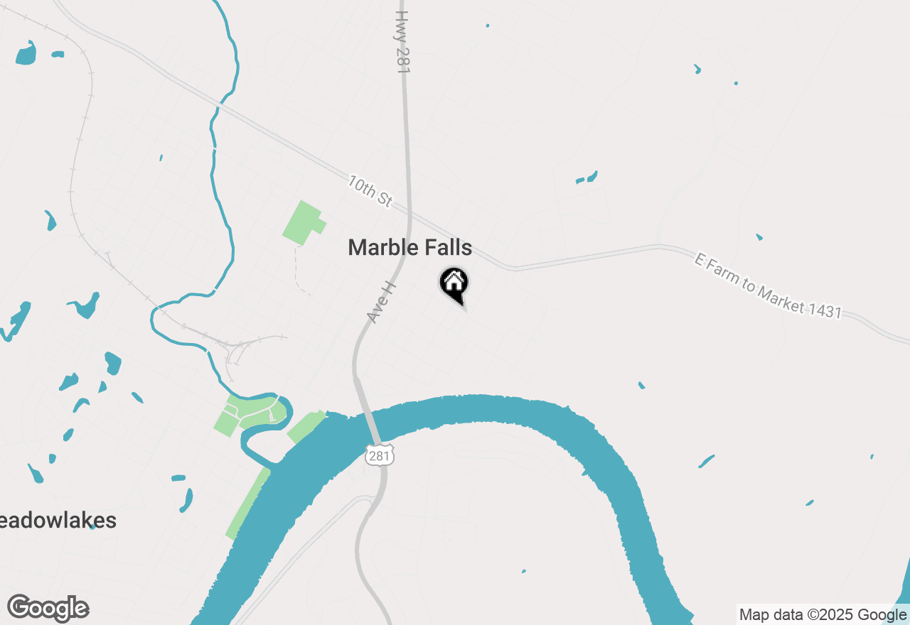 Map of 420 7th St, Marble Falls, TX 78654