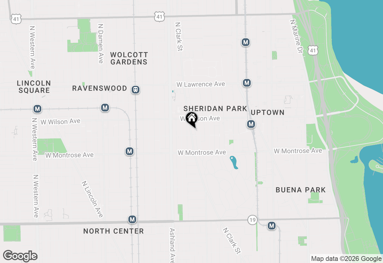 Map of 4513 N Clark Street #412, Chicago, IL 60640