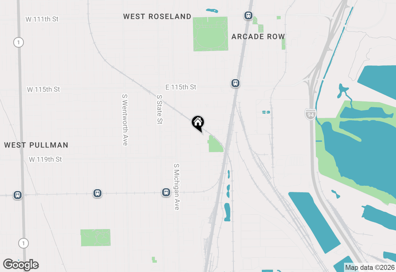 Map of 11735 S Indiana Avenue, Chicago, IL 60628