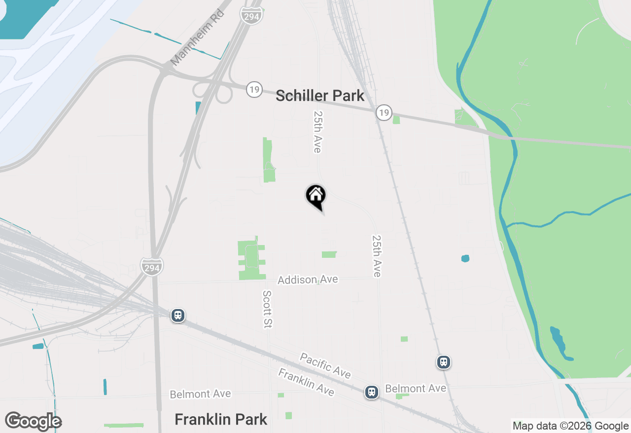 Map of 3810 Ruby Street #2W, Schiller Park, IL 60176