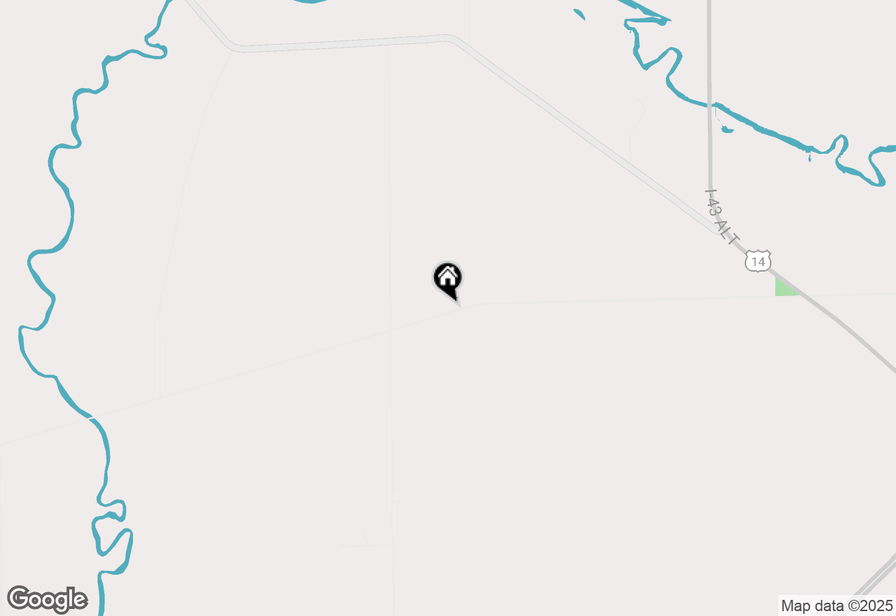 Map of W9342 Creek Rd, Darien, WI 53114