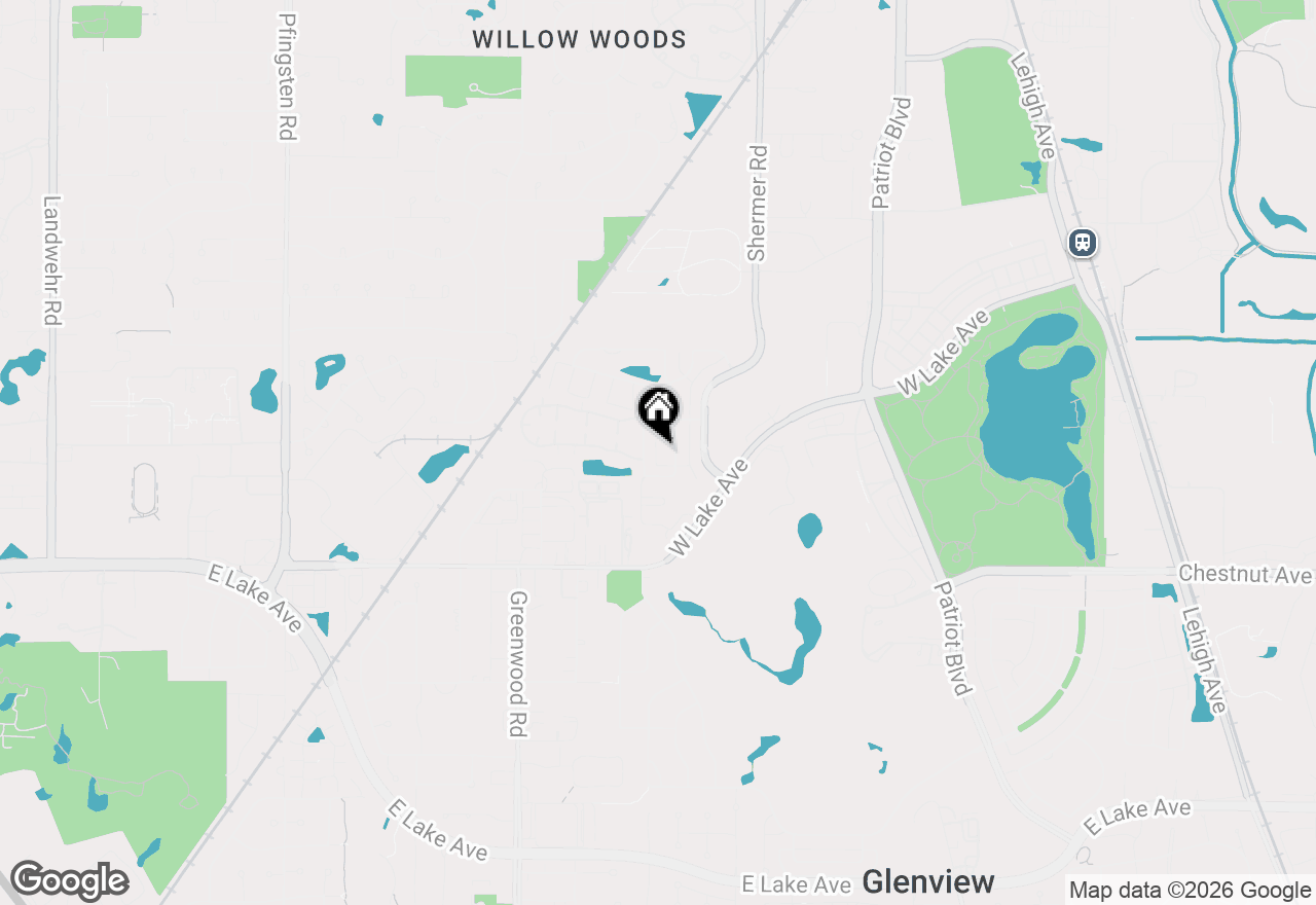 Map of 1986 Dauntless Drive, Glenview, IL 60026