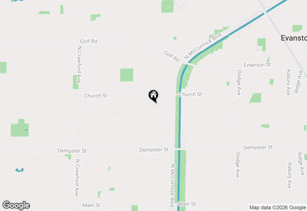 Map of 9110 Forestview Road, Evanston, IL 60203