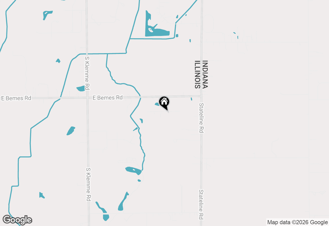 Map of 3321 E Red Oak Lane, Crete, IL 60417