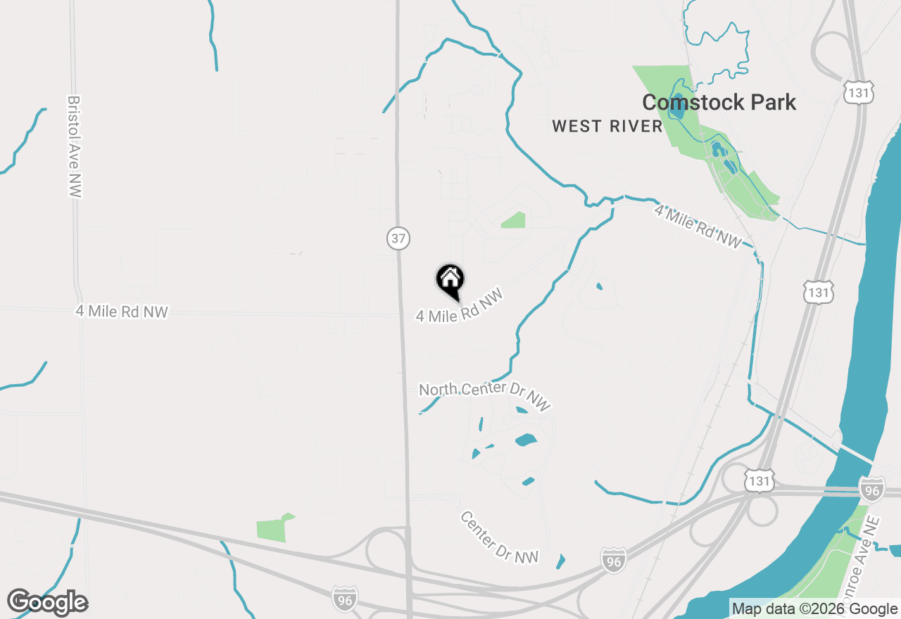 Map of 665 4 Mile Road Nw, Comstock Park, MI 49321