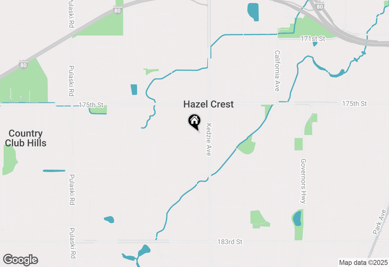 Map of 3330 W 177th Street #1G, Hazel Crest, IL 60429