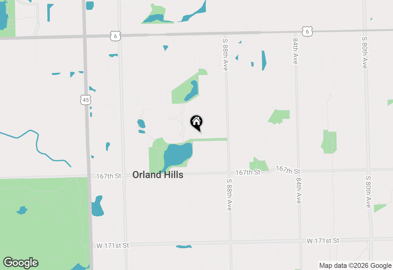 Map of 8941 Chadbourn Drive, Orland Park, IL 60462