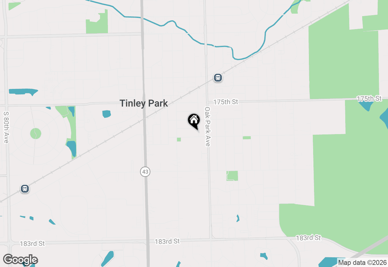 Map of 17317 Roscommon Road, Tinley Park, IL 60477