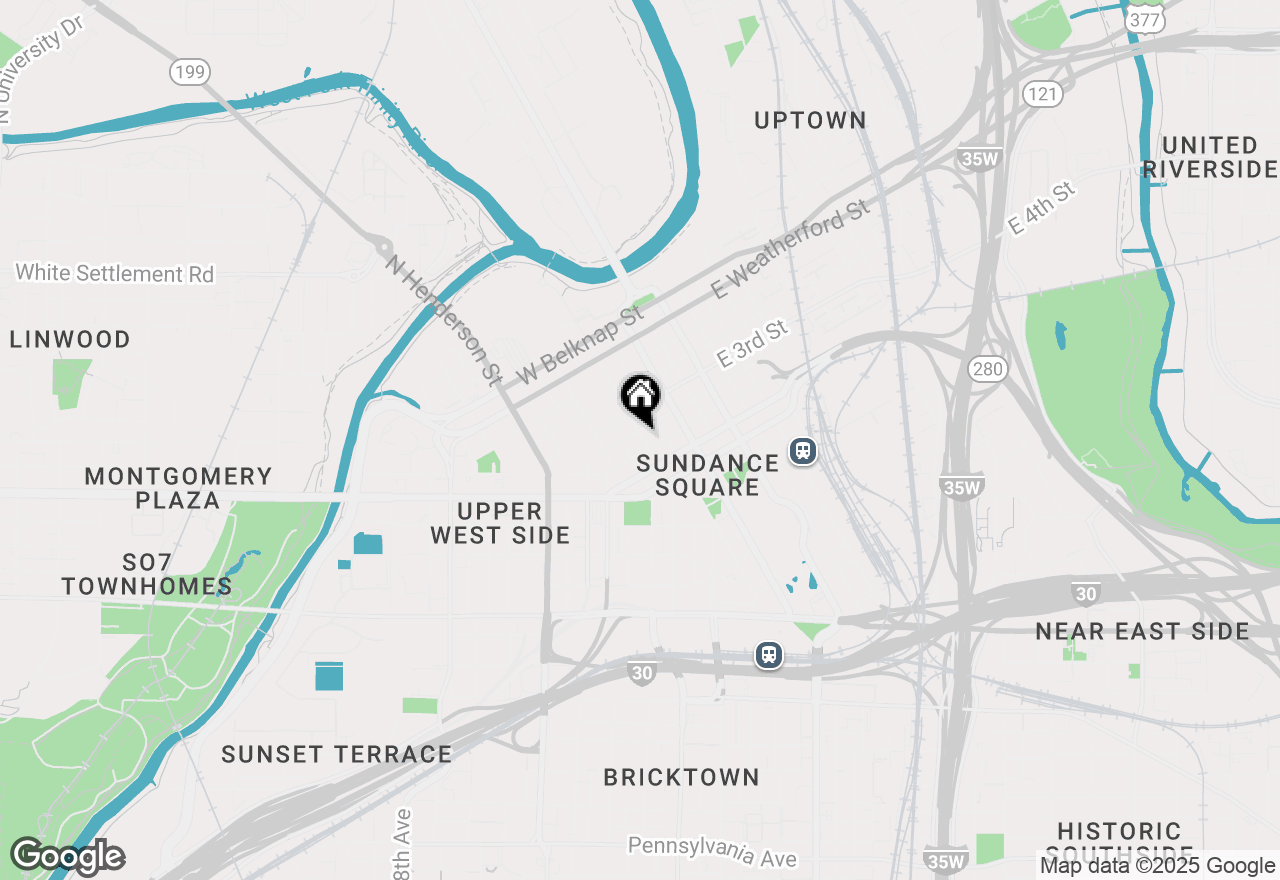 Map of 500 Throckmorton Street #1004, Fort Worth, TX 76102