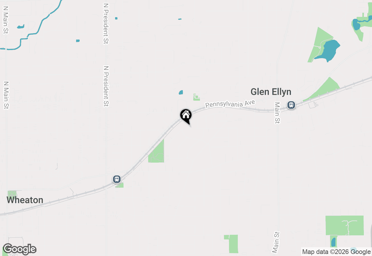 Map of 404 Lawrence Avenue, Glen Ellyn, IL 60137