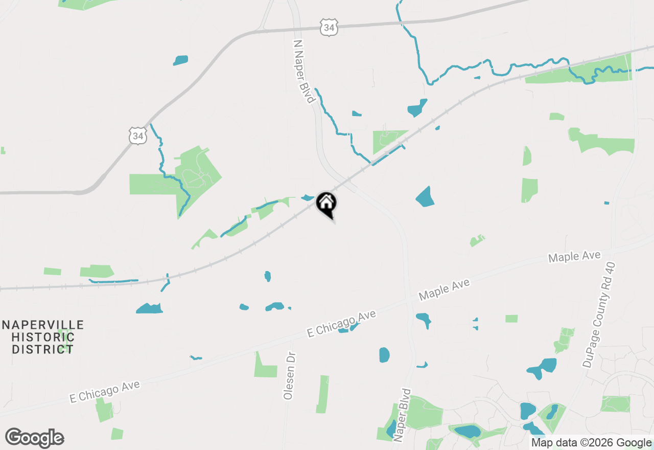 Map of 25W262 Salem Avenue, Naperville, IL 60540