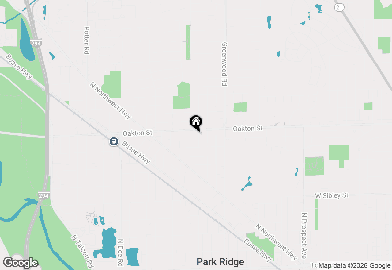 Map of 932 N Knight Avenue, Park Ridge, IL 60068