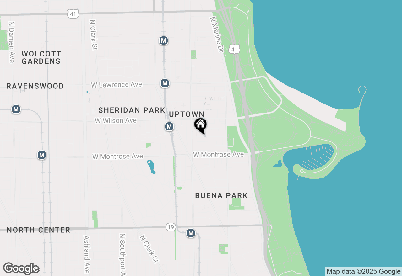 Map of 929 W Sunnyside Avenue #3S, Chicago, IL 60640