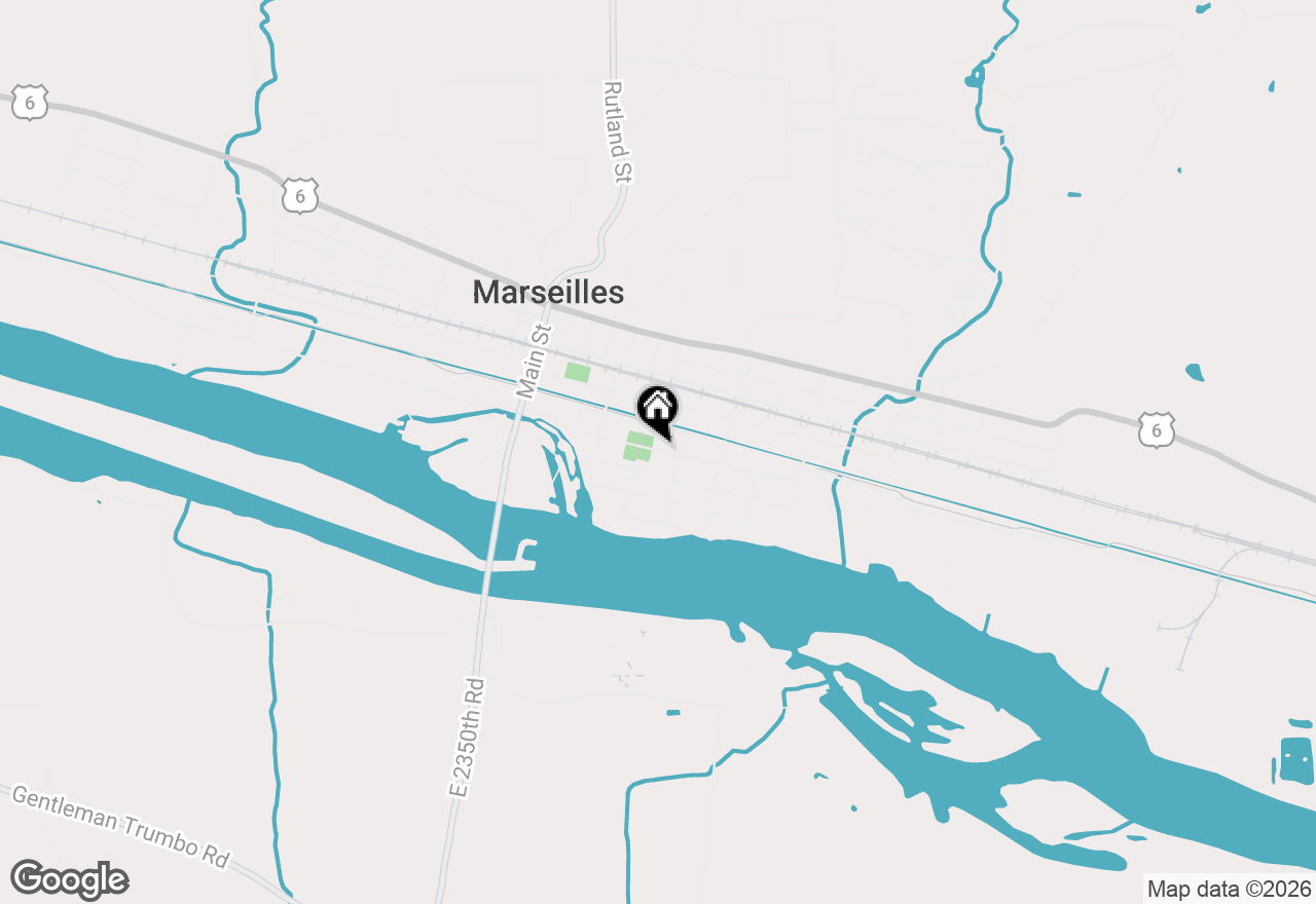 Map of 439 Broadway Street, Marseilles, IL 61341