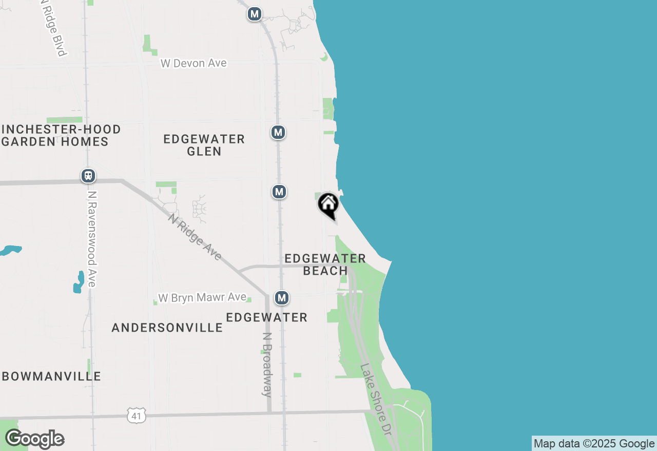 Map of 5815 N Sheridan Road #1103, Chicago, IL 60660