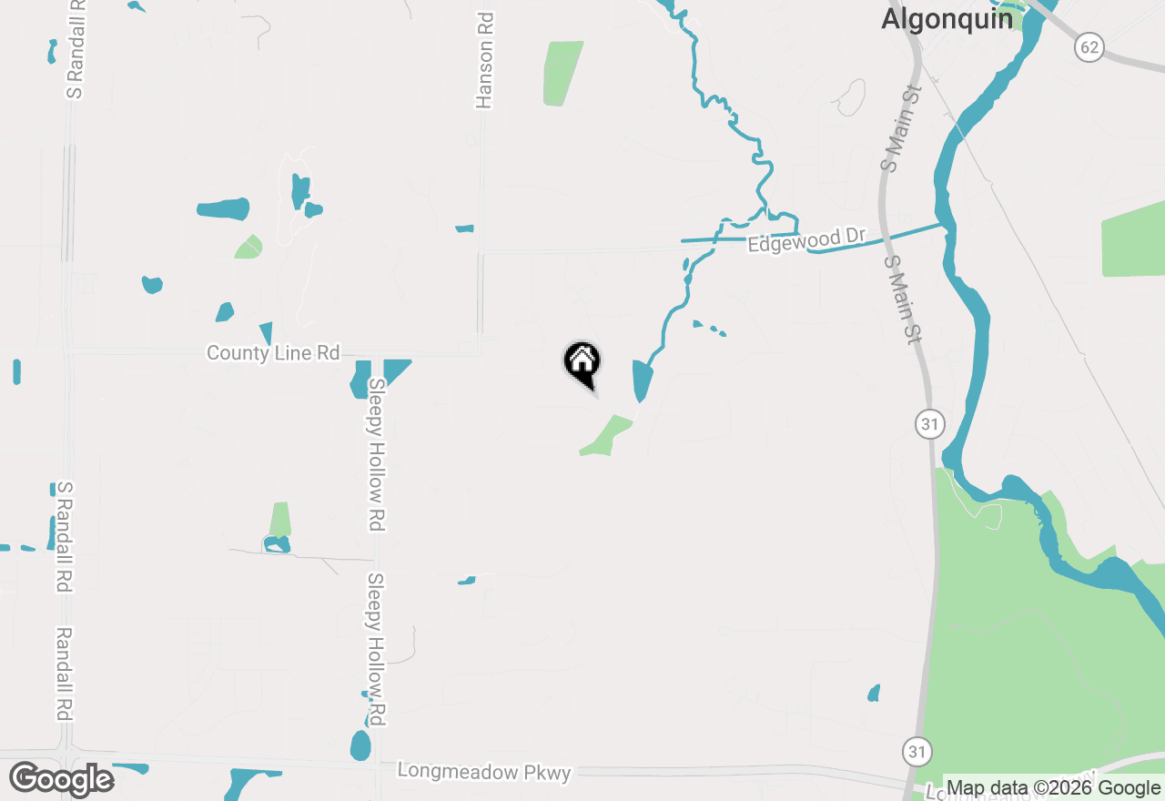 Map of 1210 Brandywine Circle, Algonquin, IL 60102