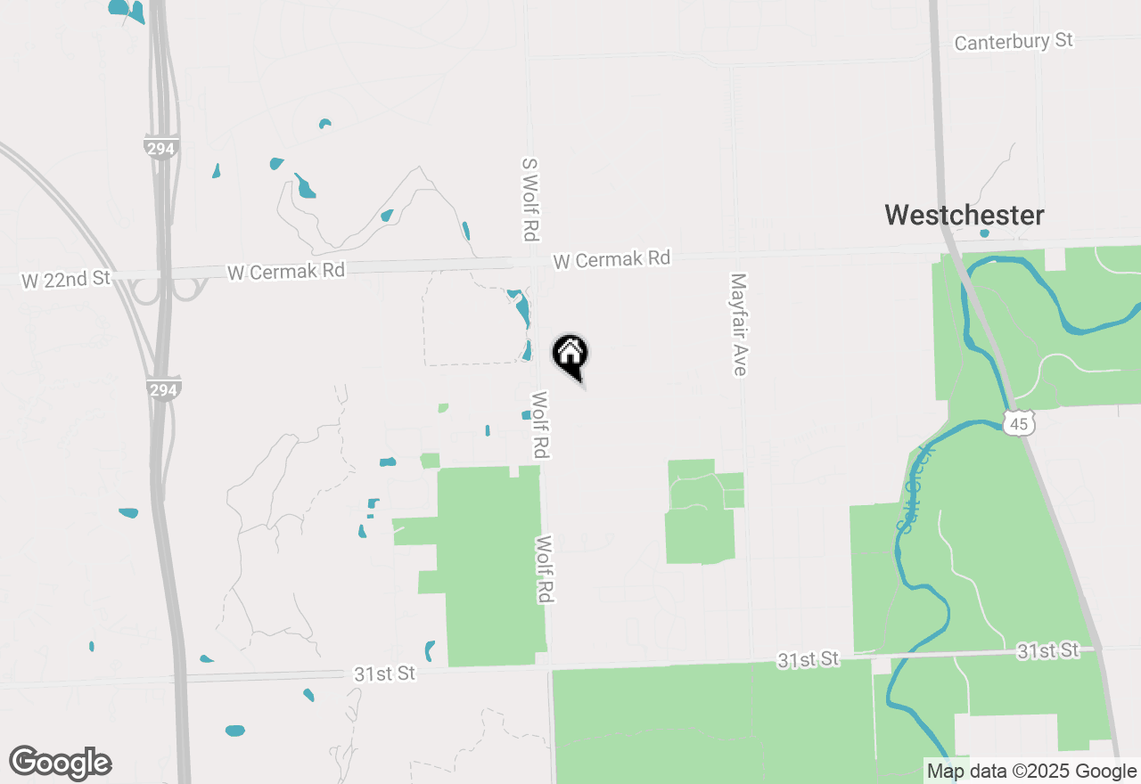 Map of 11122 Martindale Drive, Westchester, IL 60154