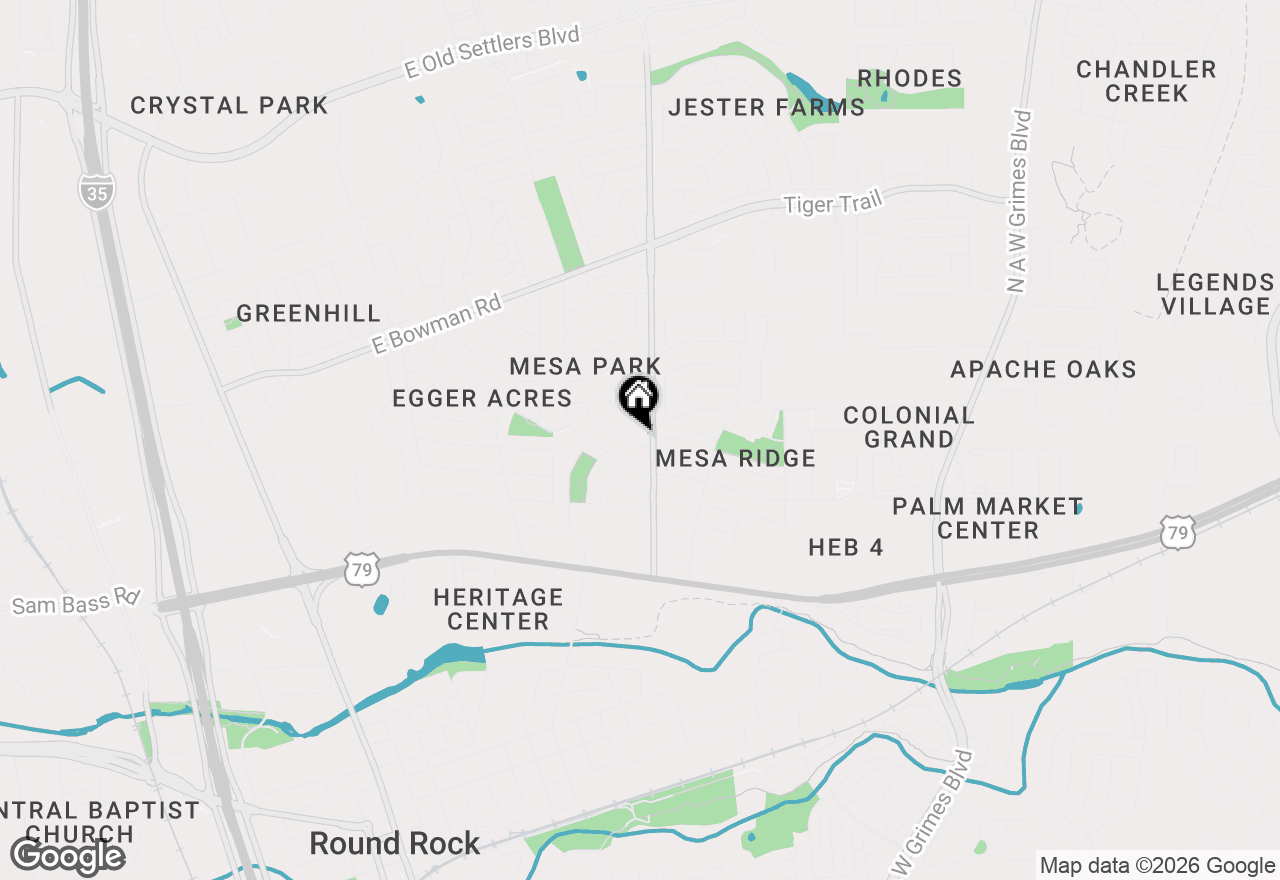 Map of 1403 Greenfield Dr, Round Rock, TX 78664