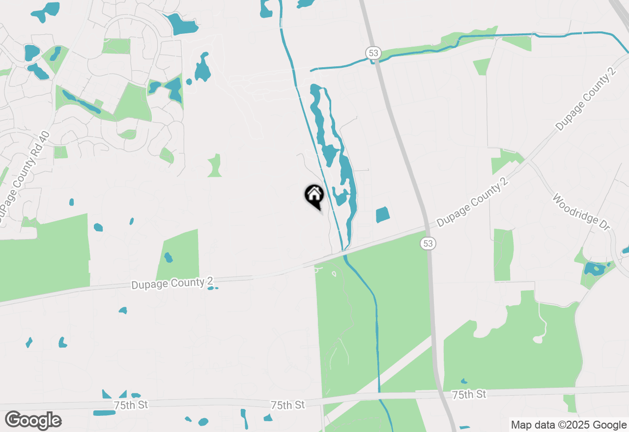 Map of 6724 Greene Road, Woodridge, IL 60517