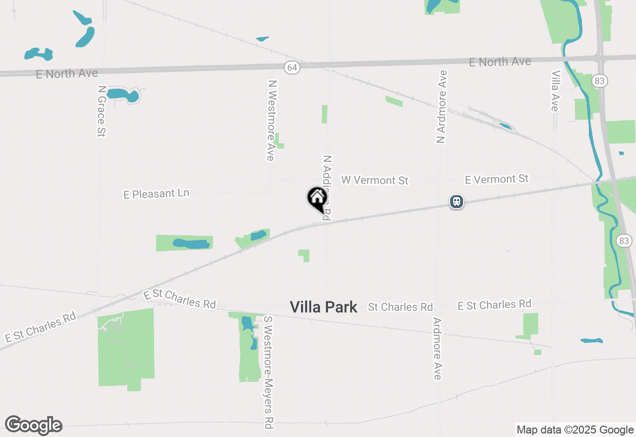 Map of 417 W Terrace Street, Villa Park, IL 60181