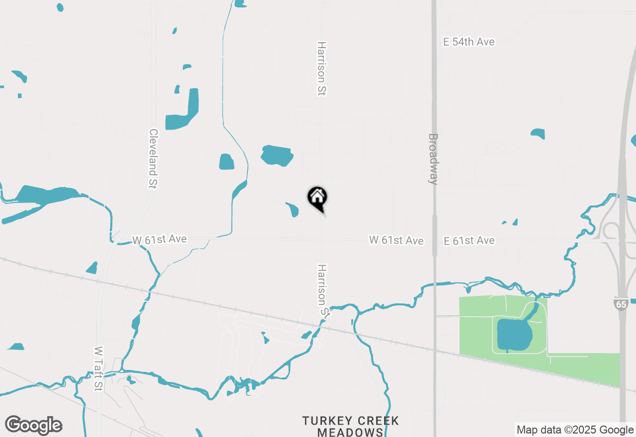 Map of 6034 Harrison Street, Merrillville, IN 46410