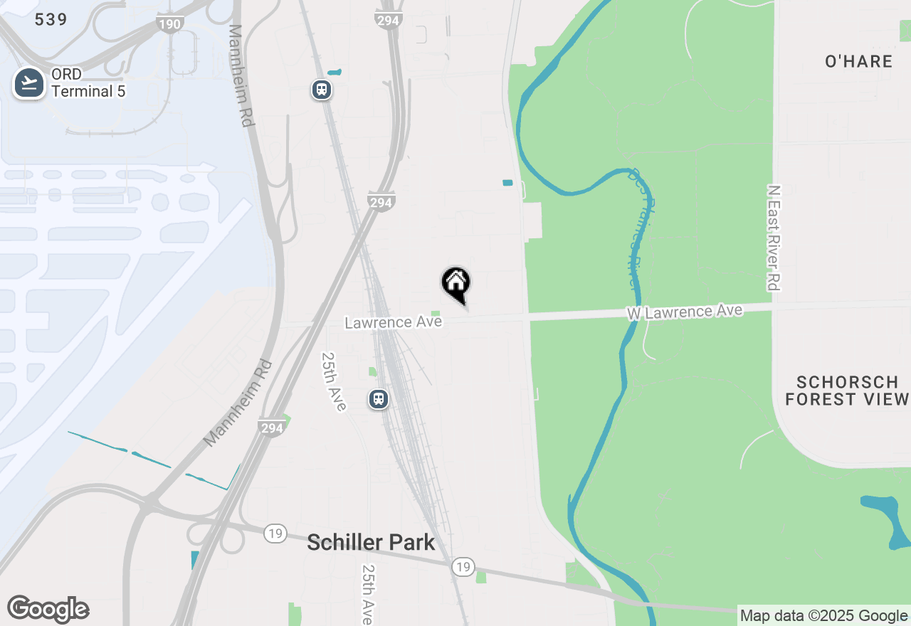Map of 9514 Lawrence Avenue #2106, Schiller Park, IL 60176
