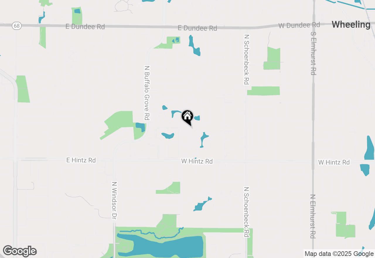 Map of 1542 Springview Court #B1, Wheeling, IL 60090