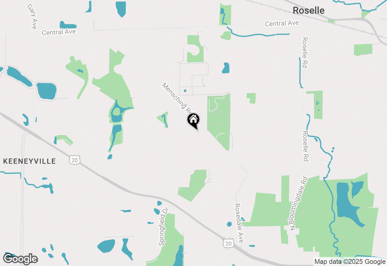 Map of 613 Autumn Drive, Roselle, IL 60172