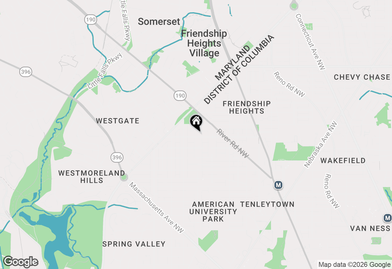 Map of 4906 46th Street Nw, Washington, DC 20016
