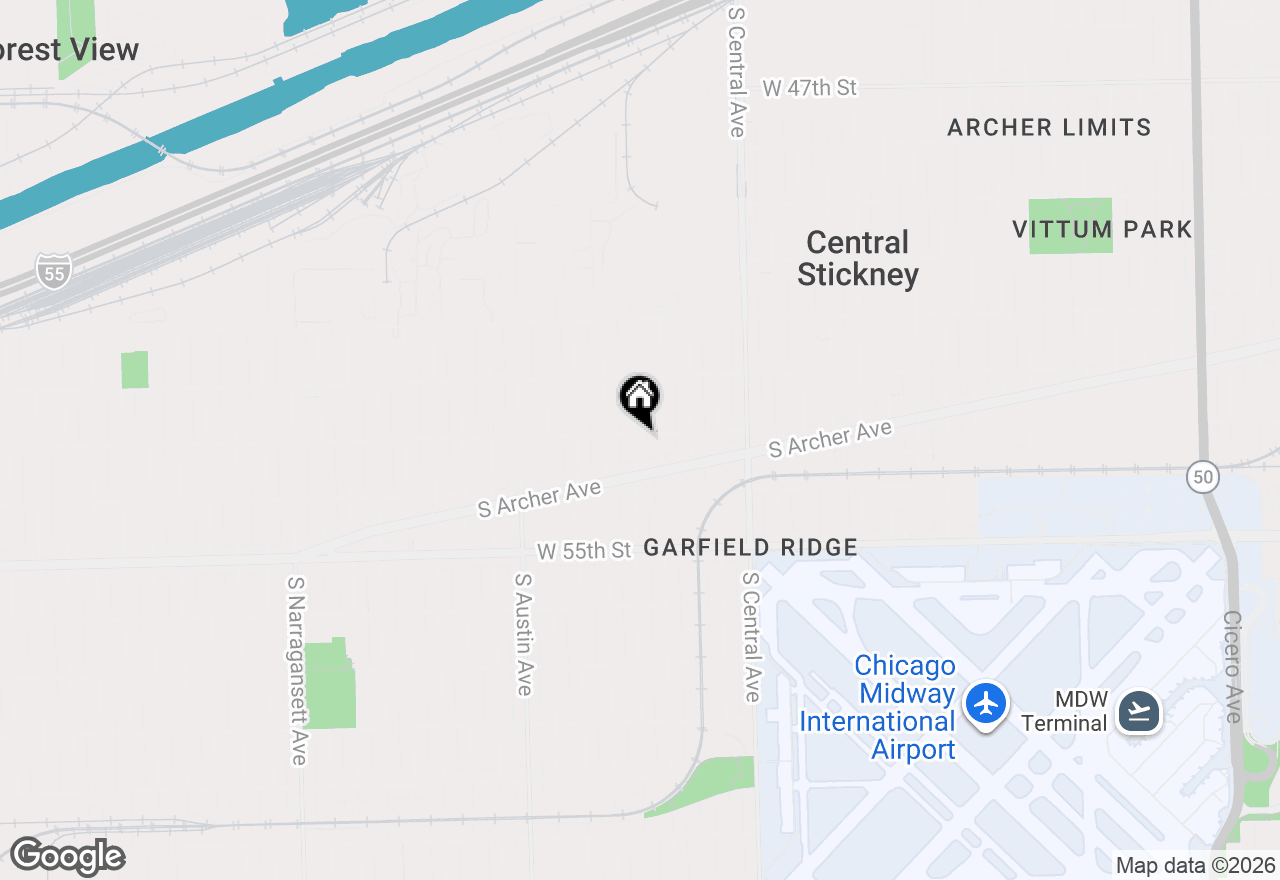 Map of 5305 S Menard Avenue, Chicago, IL 60638