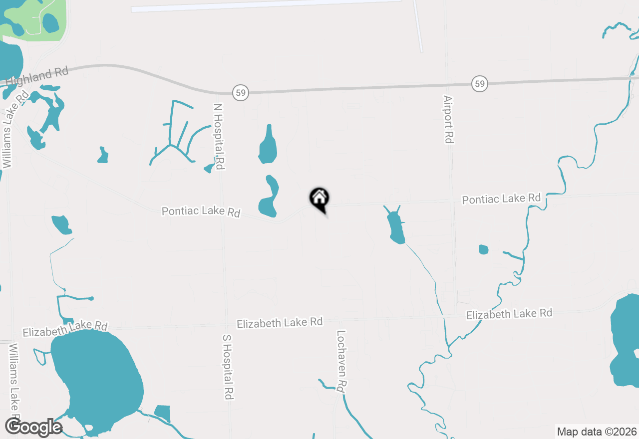 Map of 854 Estes Court, Waterford, MI 48327