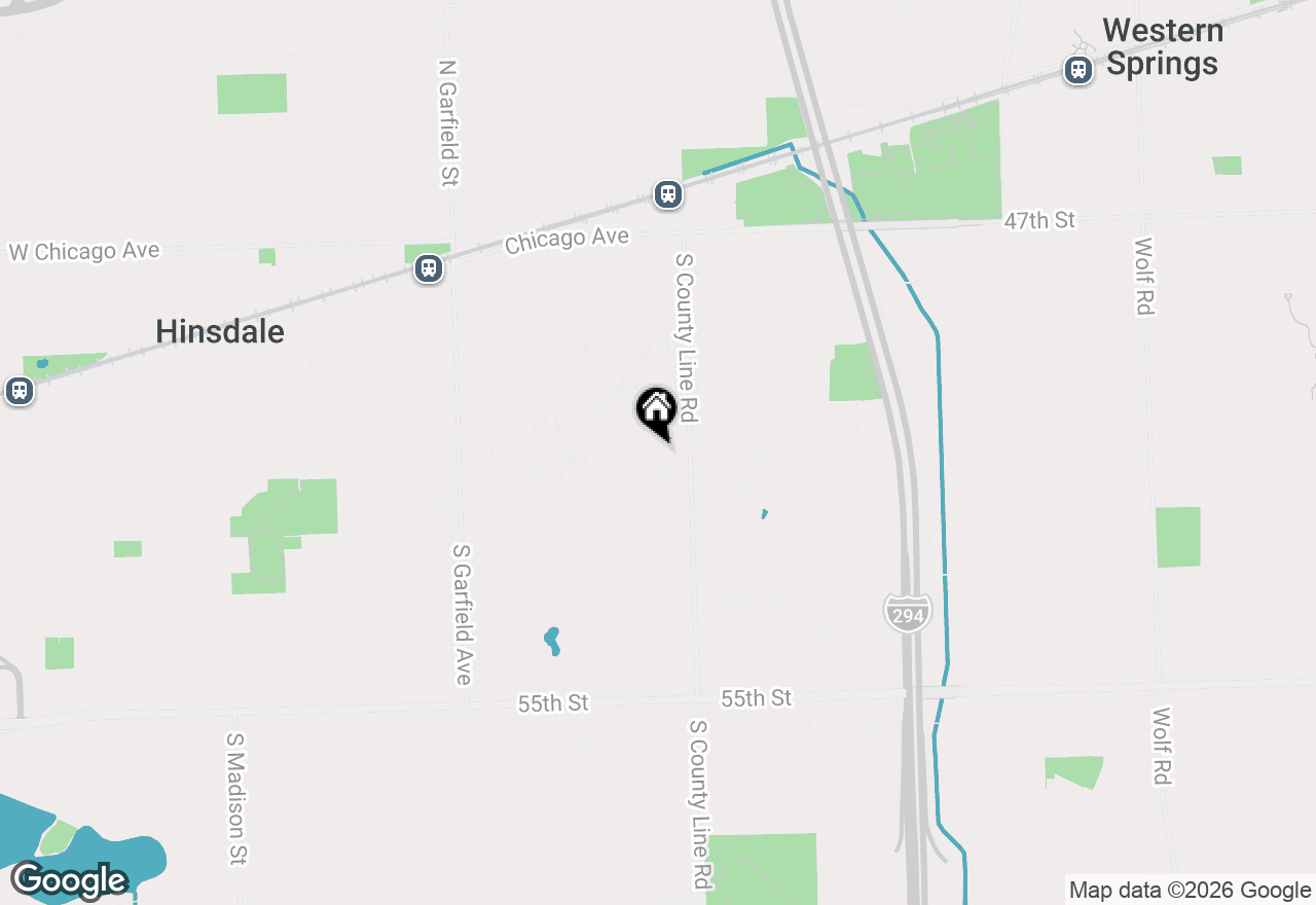 Map of 433 E 6th Street, Hinsdale, IL 60521
