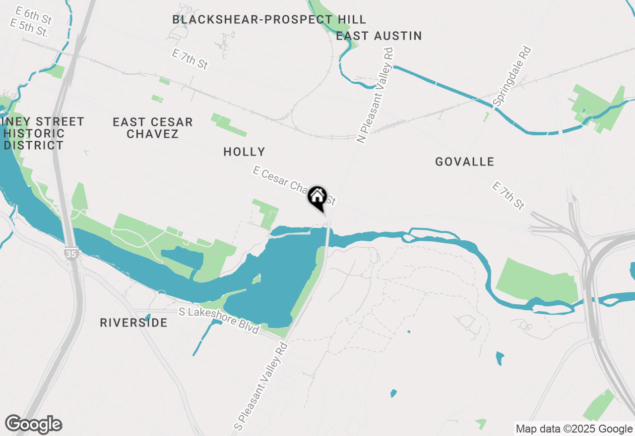 Map of 2704 Canterbury St #B, Austin, TX 78702