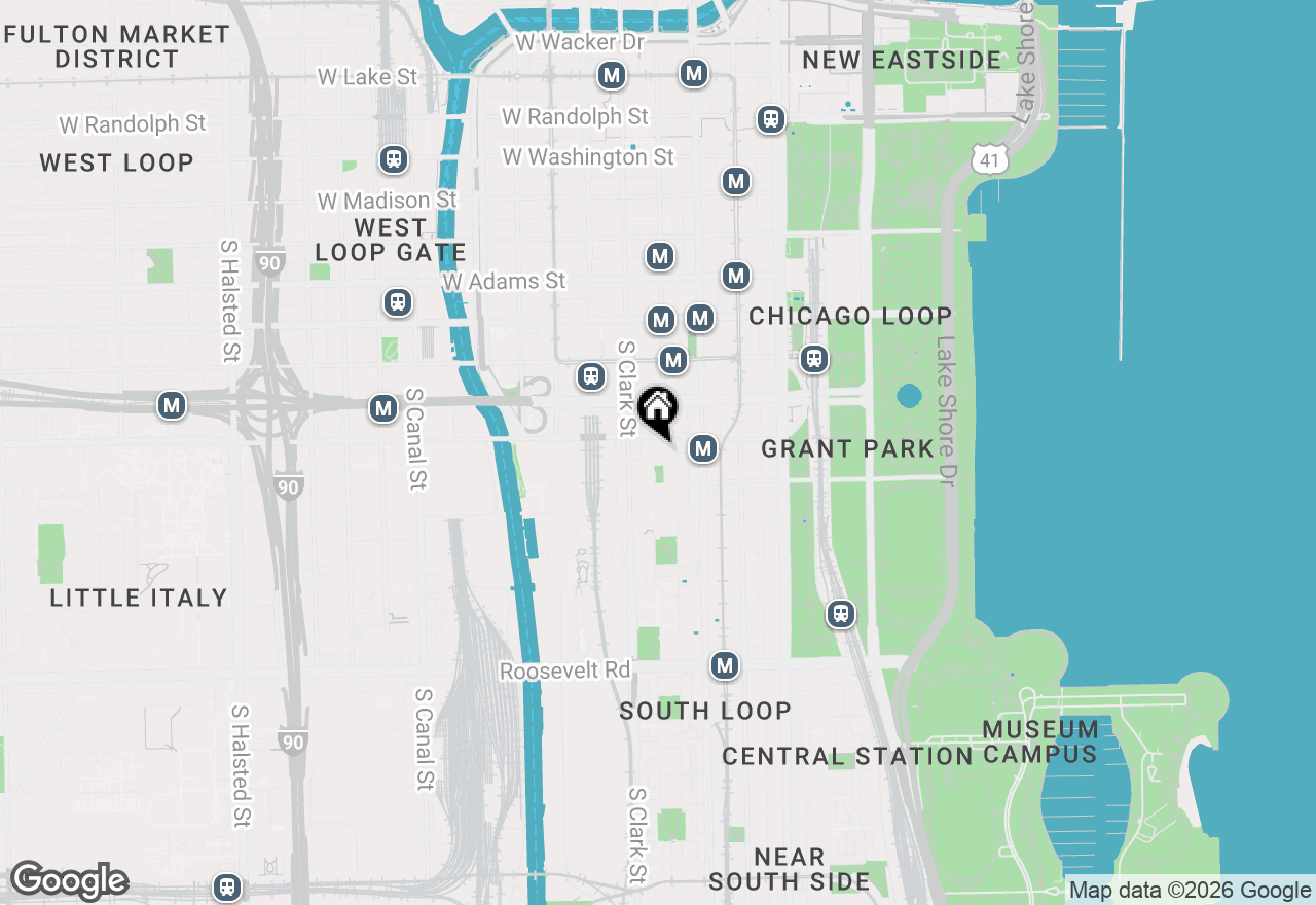 Map of 600 S Dearborn Street #1209, Chicago, IL 60605