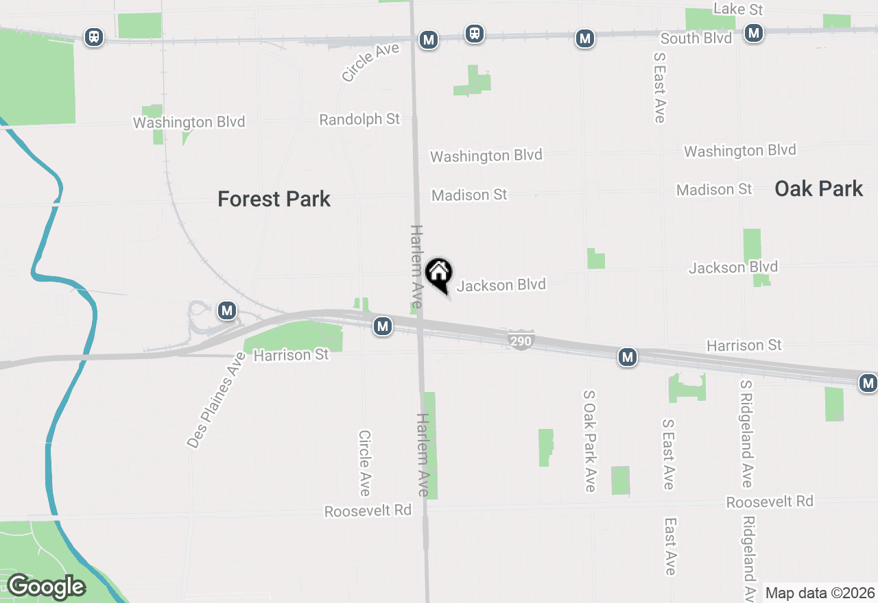 Map of 816 S Maple Avenue #3S, Oak Park, IL 60304
