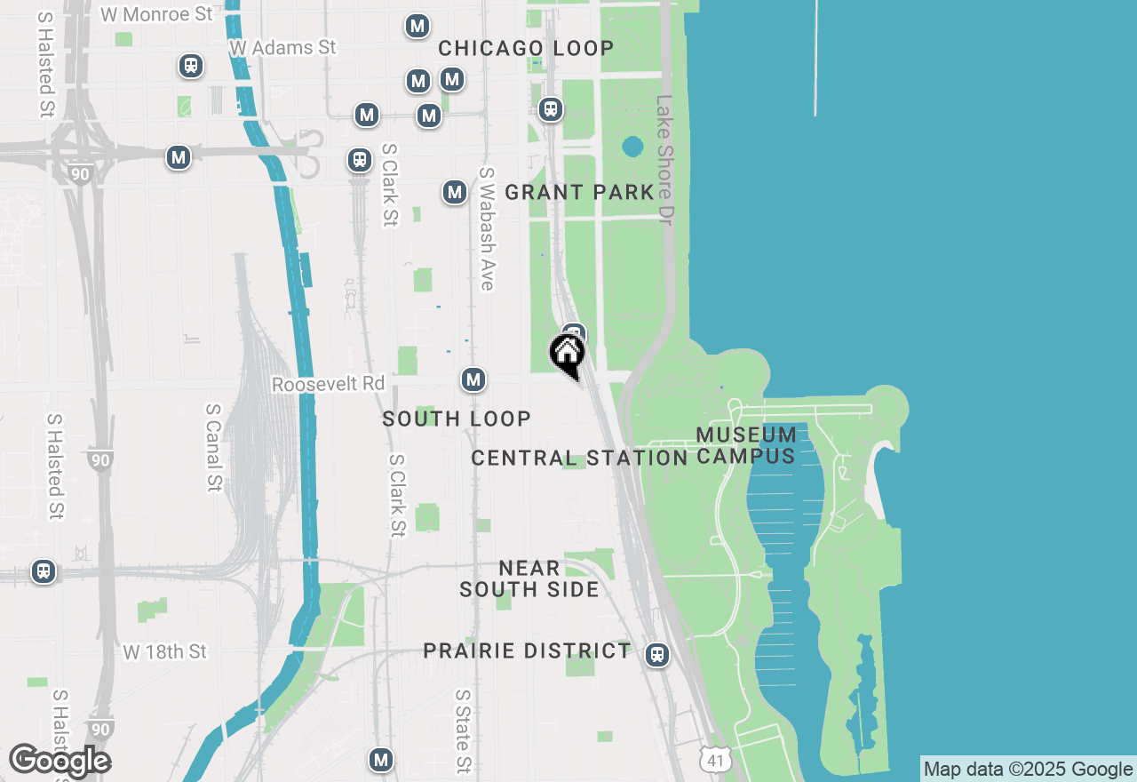 Map of 1201 S Prairie Avenue #2404, Chicago, IL 60605