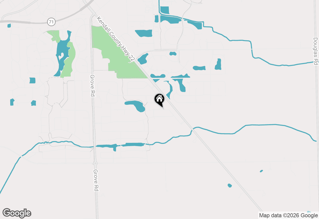 Map of 204 Amherst Circle, Oswego, IL 60543