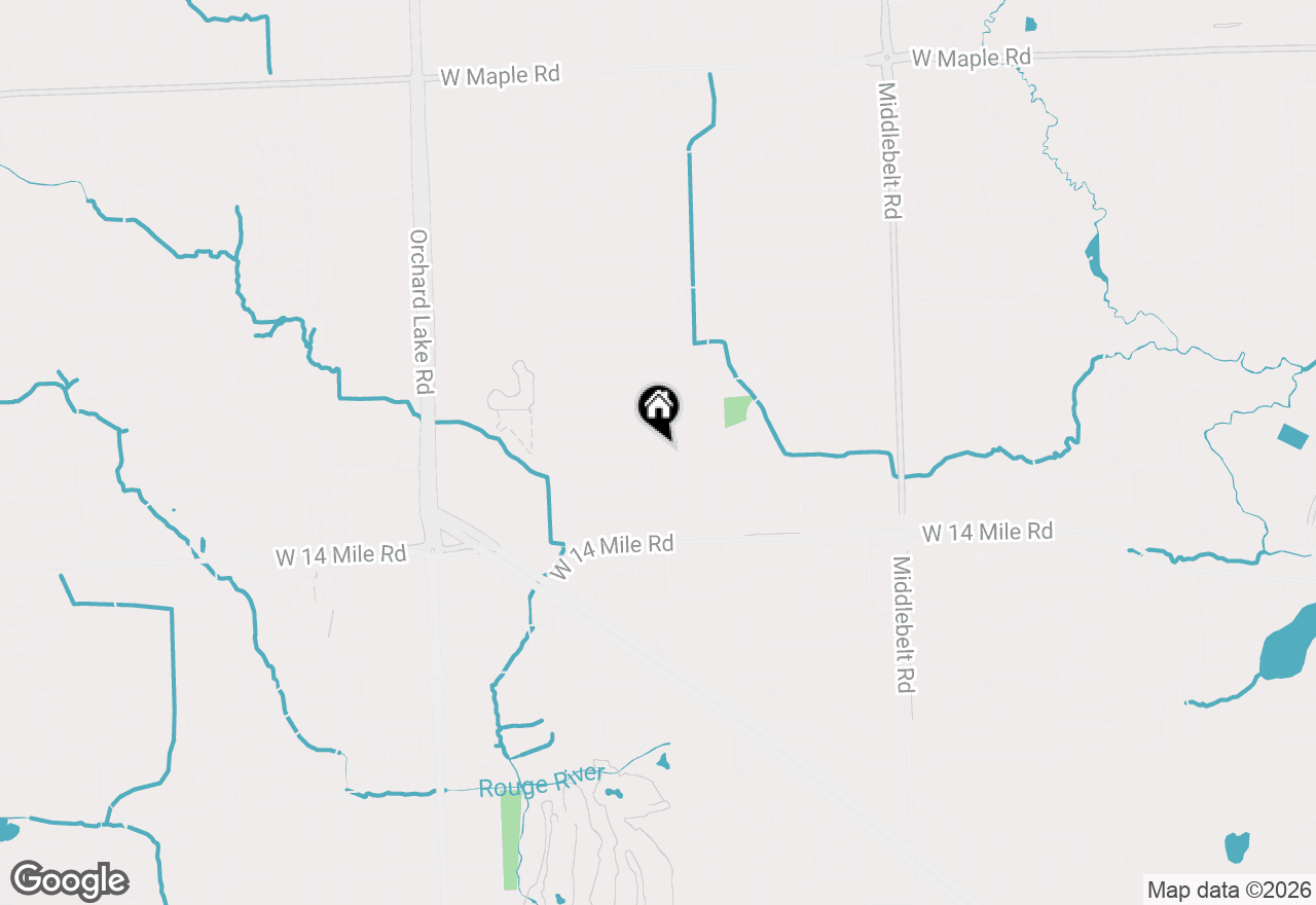 Map of 7335 Coach Lane, West Bloomfield, MI 48322
