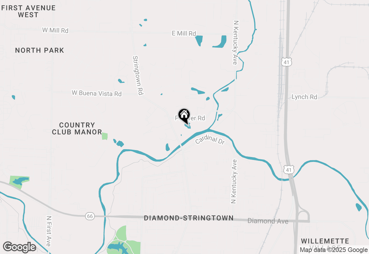 Map of 3307 Stringtown Road, Evansville, IN 47711