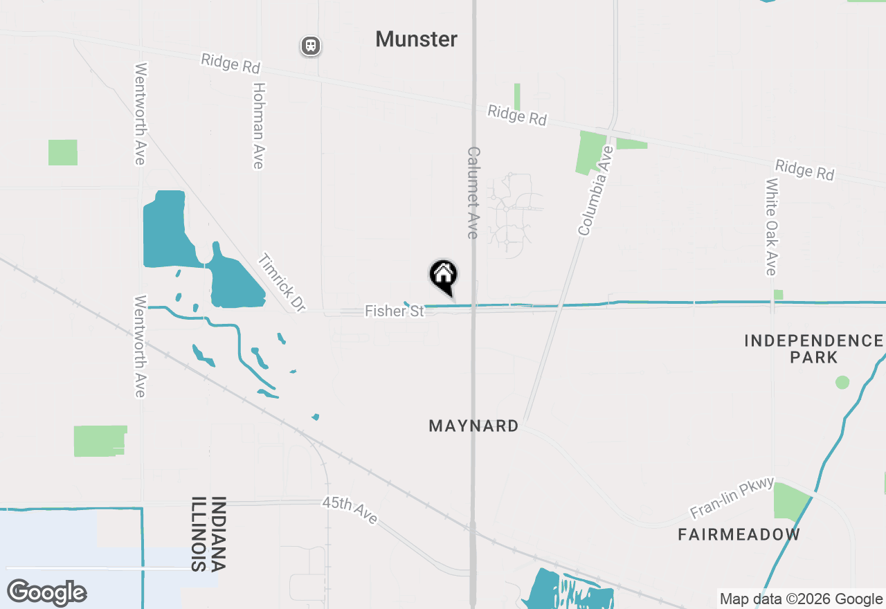 Map of 8832 Jefferson Court, Munster, IN 46321
