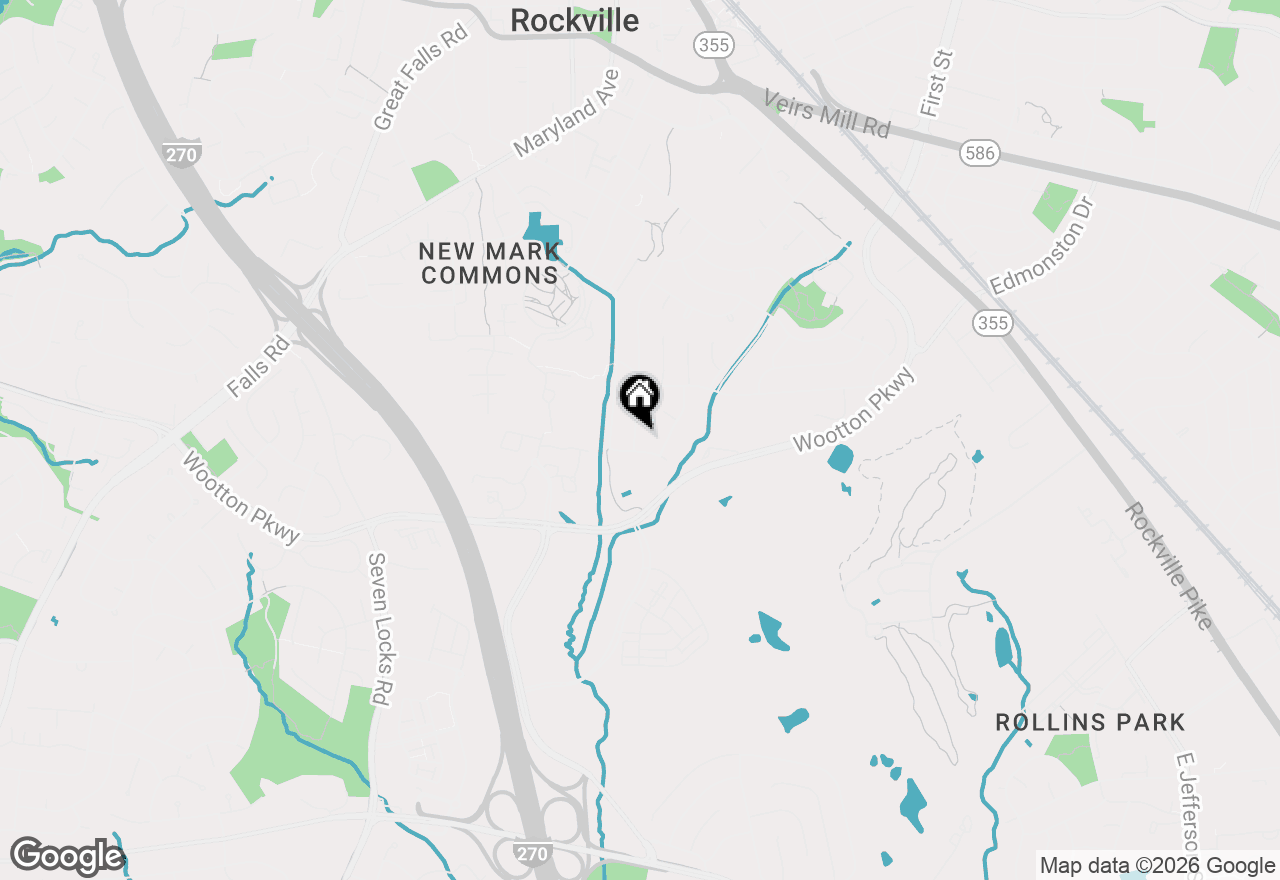 Map of 822 Harrington Road, Rockville, MD 20852