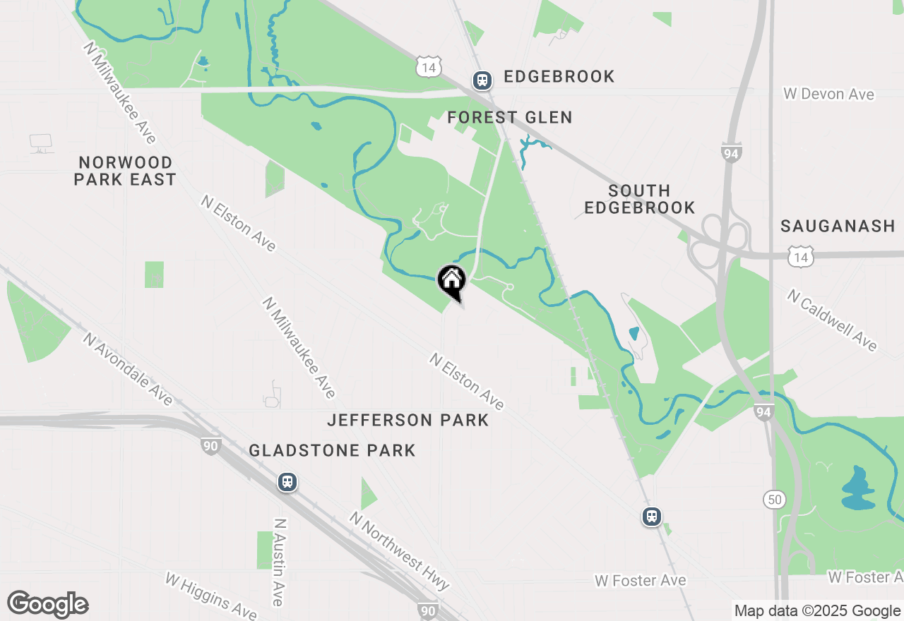 Map of 5857 N Central Avenue, Chicago, IL 60646