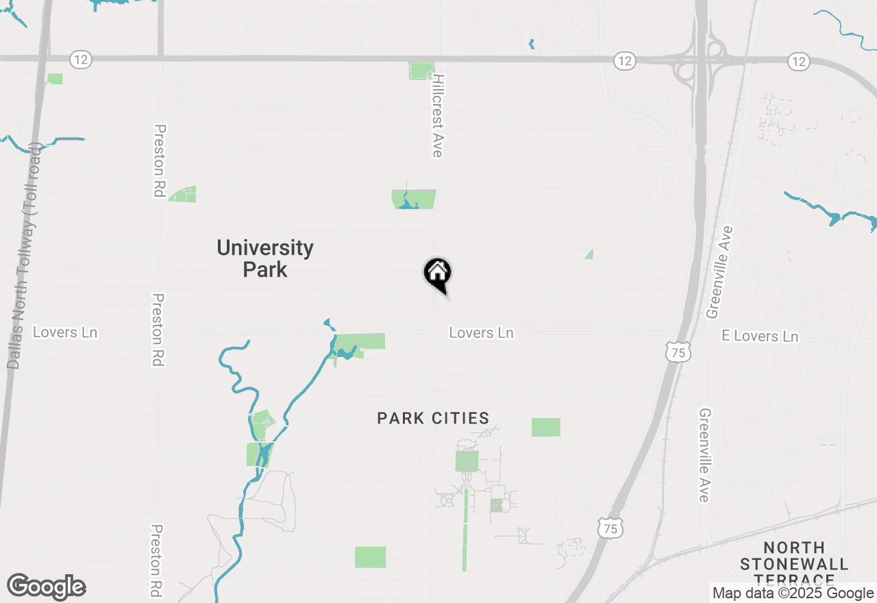Map of 3341 Stanford Avenue, University Park, TX 75225