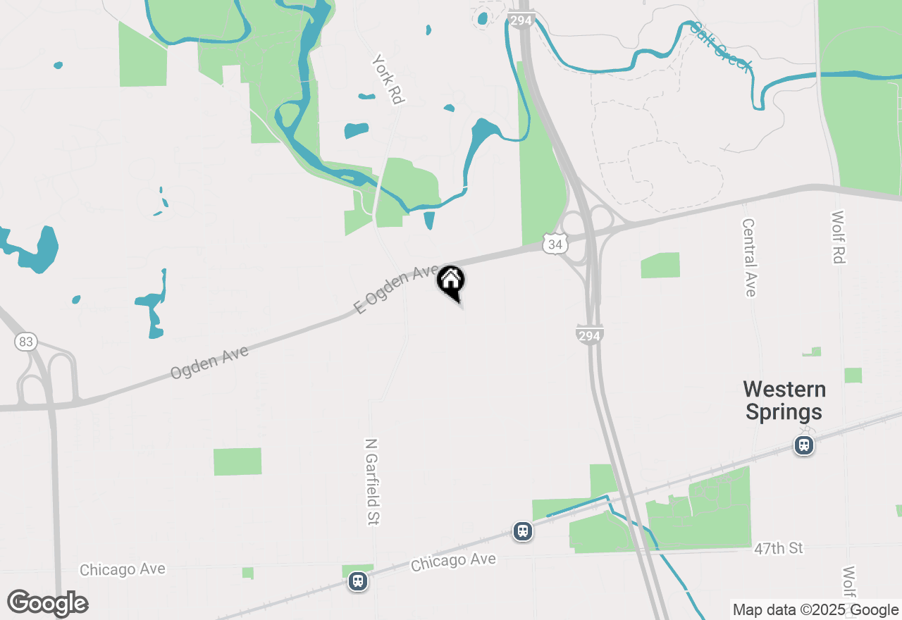 Map of 719 N Elm Street, Hinsdale, IL 60521