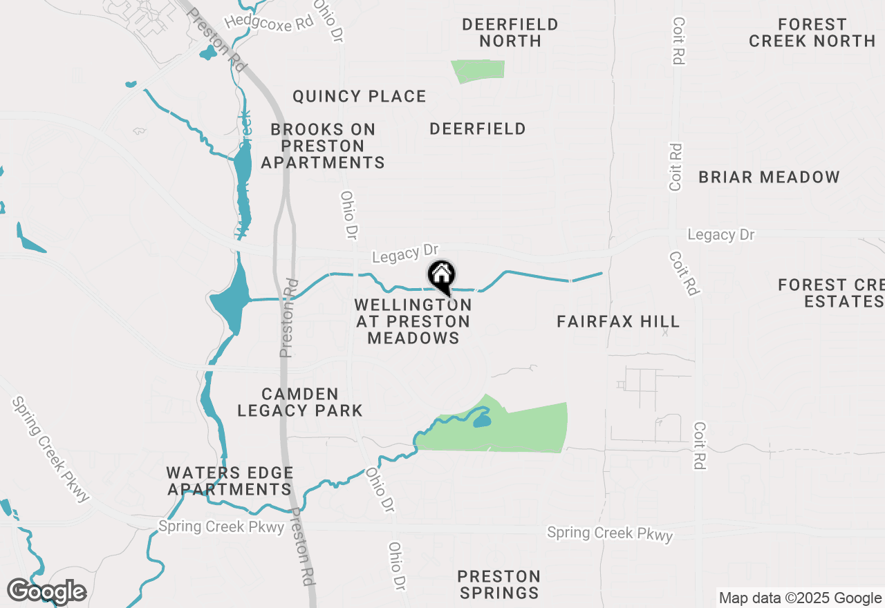 Map of 4600 Hinton Drive, Plano, TX 75024