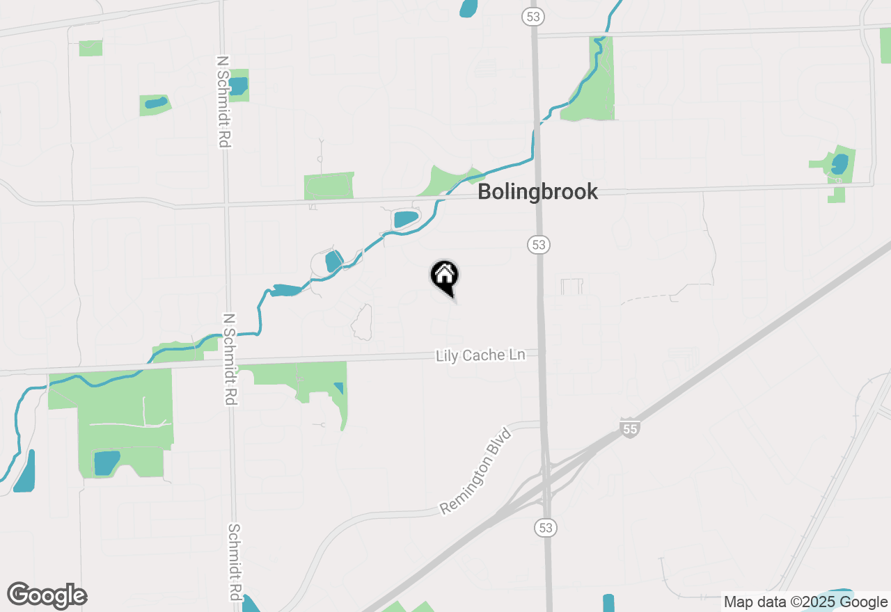 Map of 6W Fernwood Drive, Bolingbrook, IL 60440