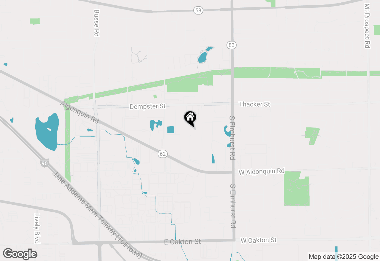 Map of 2924 Malmo Drive, Arlington Heights, IL 60005
